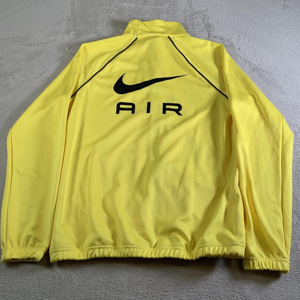 Nike Air Jacket‎ Mens Small Yellow Track Full Zip Lightweight Swoosh DQ4221-765